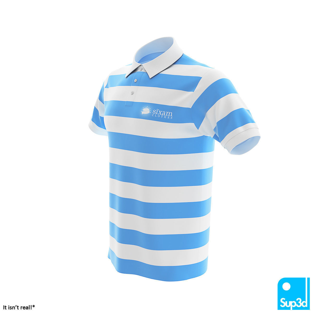Men Polo Shirt 3D model_1