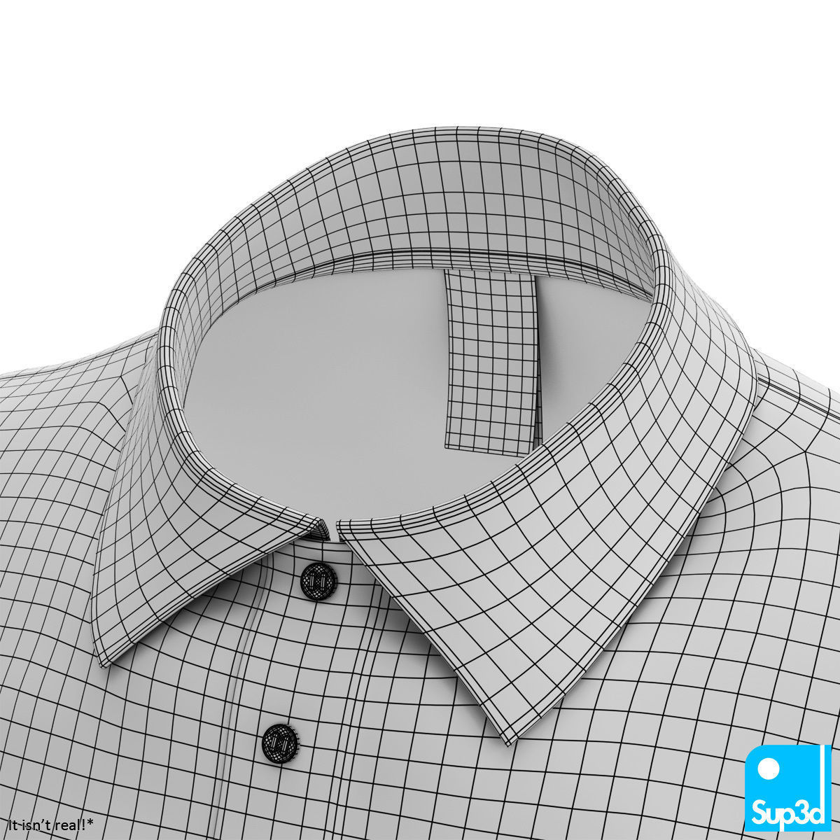 Men Polo Shirt 3D model_11