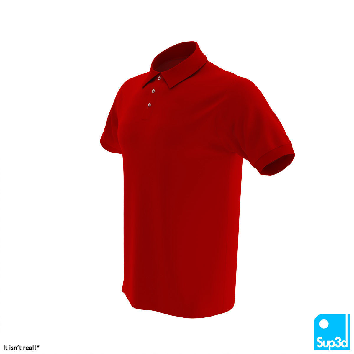 Men Polo Shirt 3D model_5
