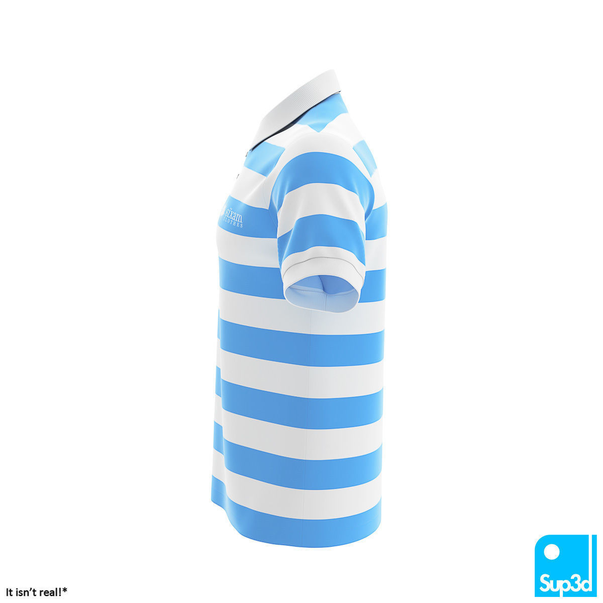 Men Polo Shirt 3D model_2