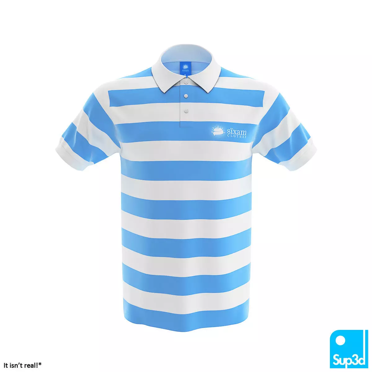 Men Polo Shirt 3D model_0