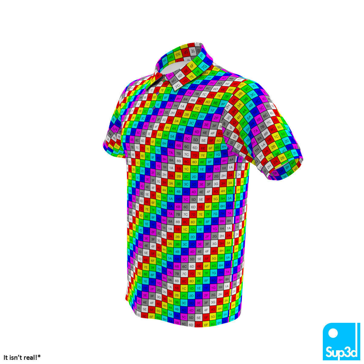 Men Polo Shirt 3D model_6