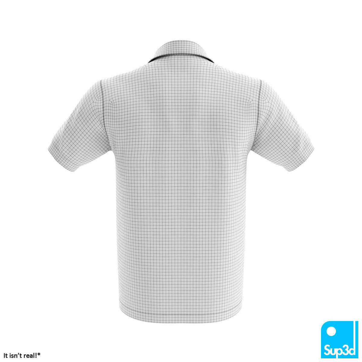 Men Polo Shirt 3D model_10