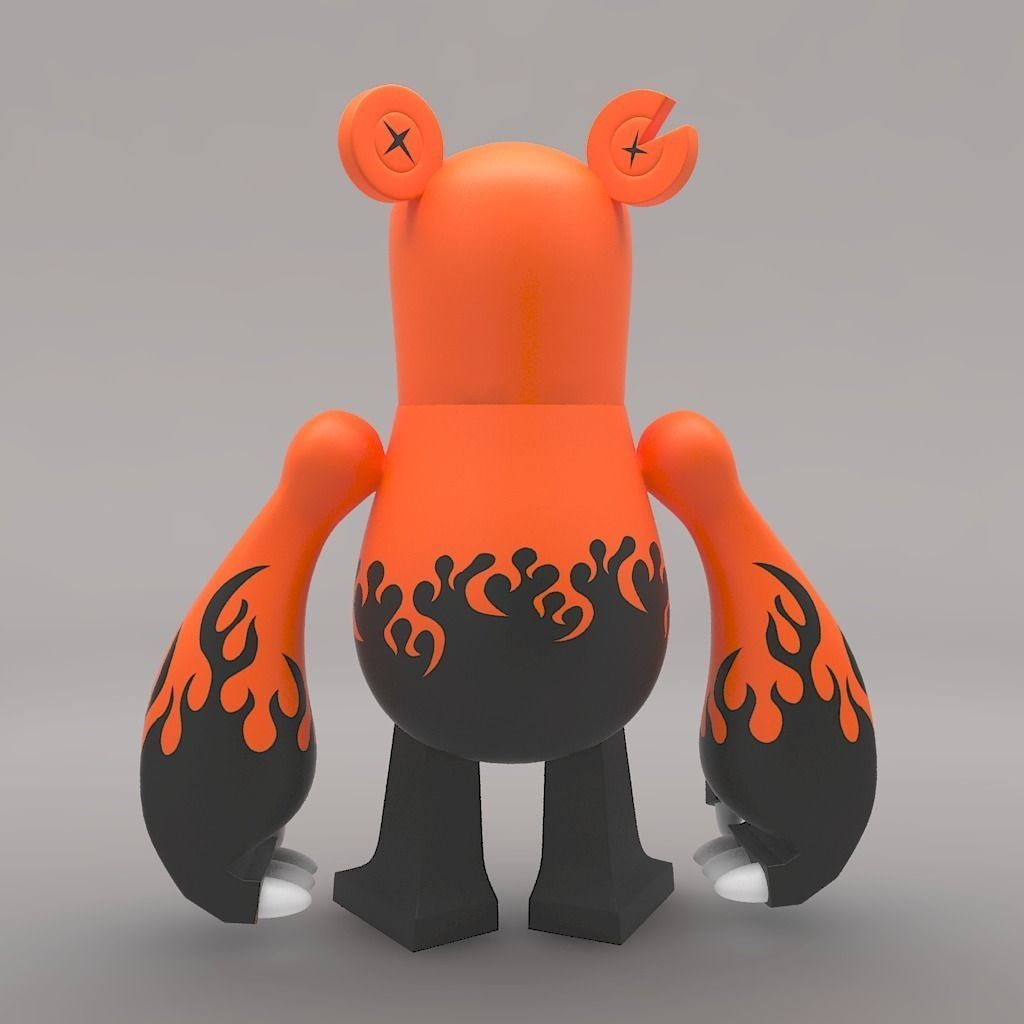 Knuckle Bear Toy 3D model_2