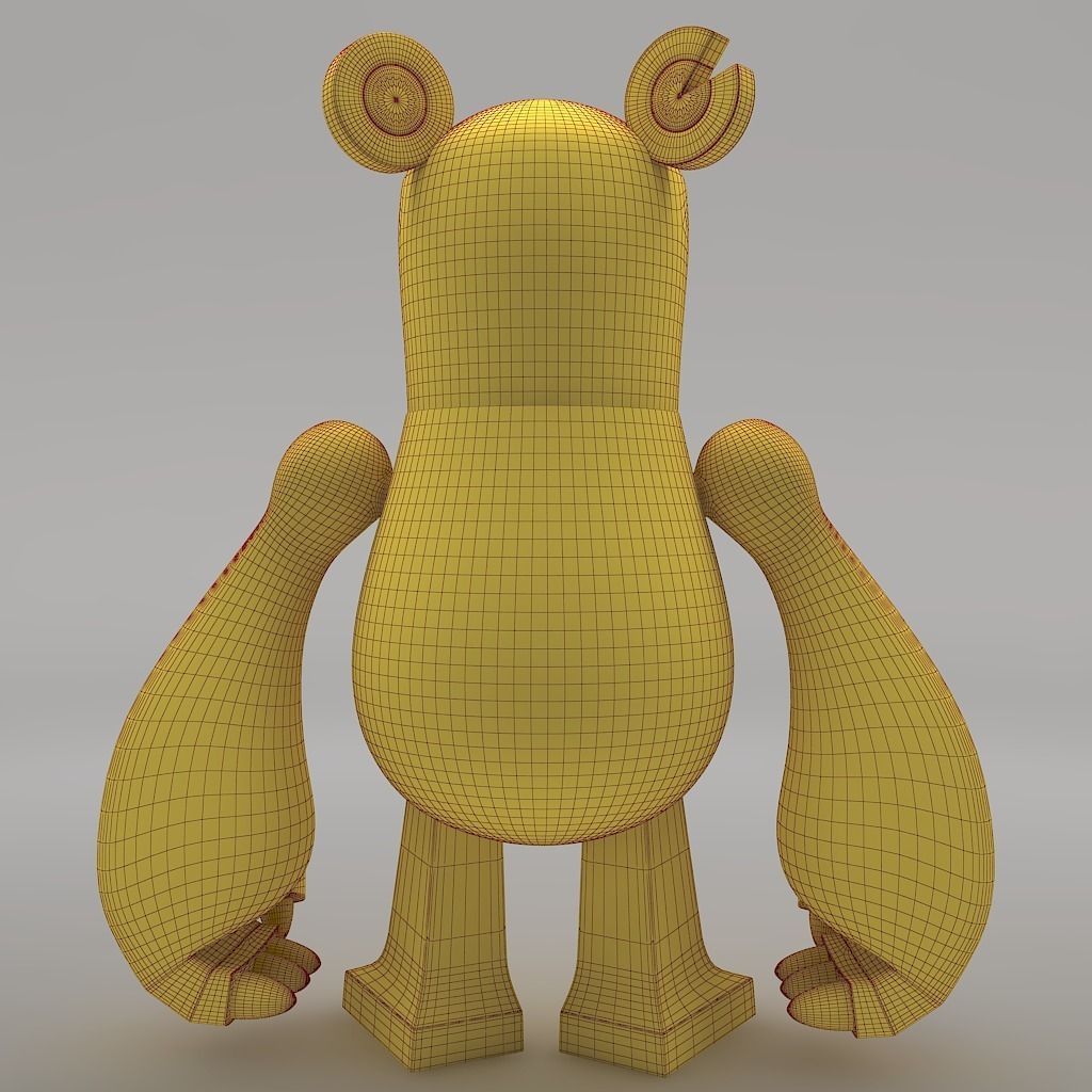 Knuckle Bear Toy 3D model_10