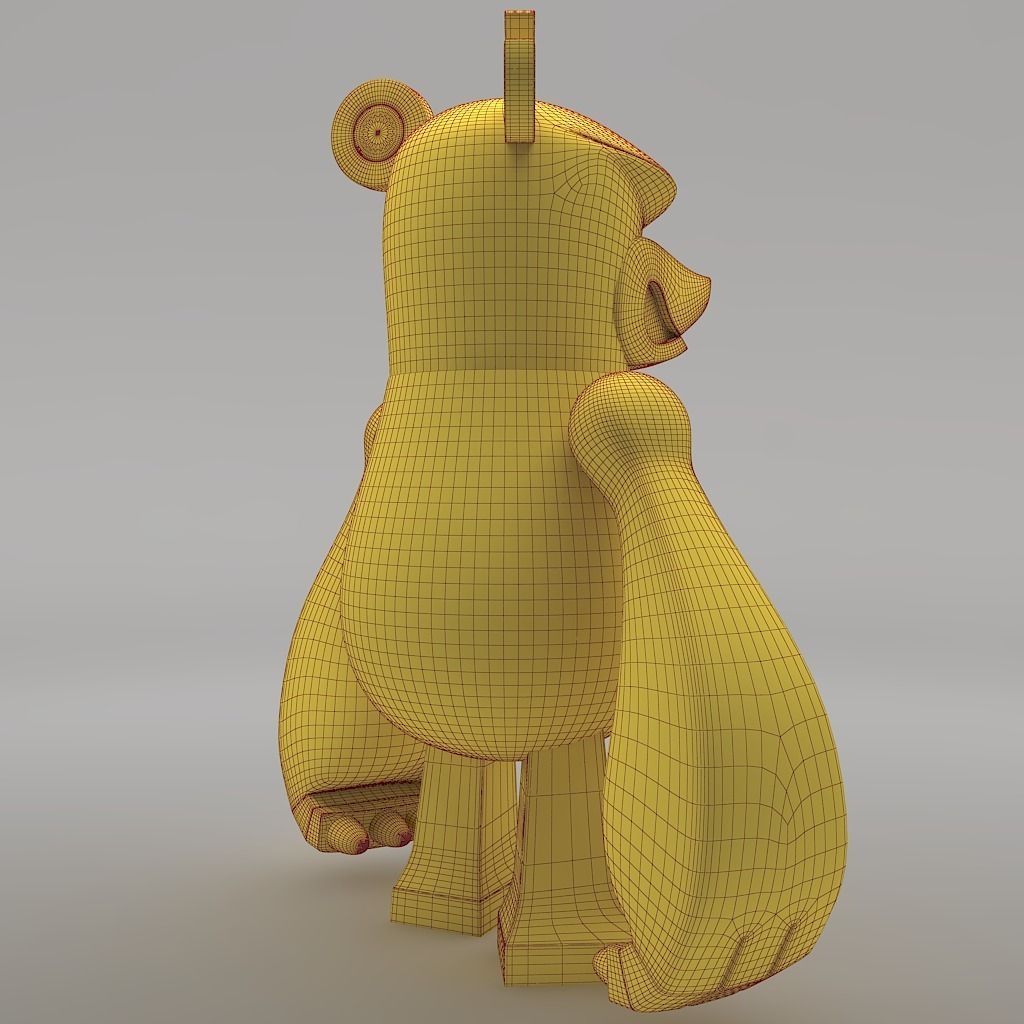 Knuckle Bear Toy 3D model_12