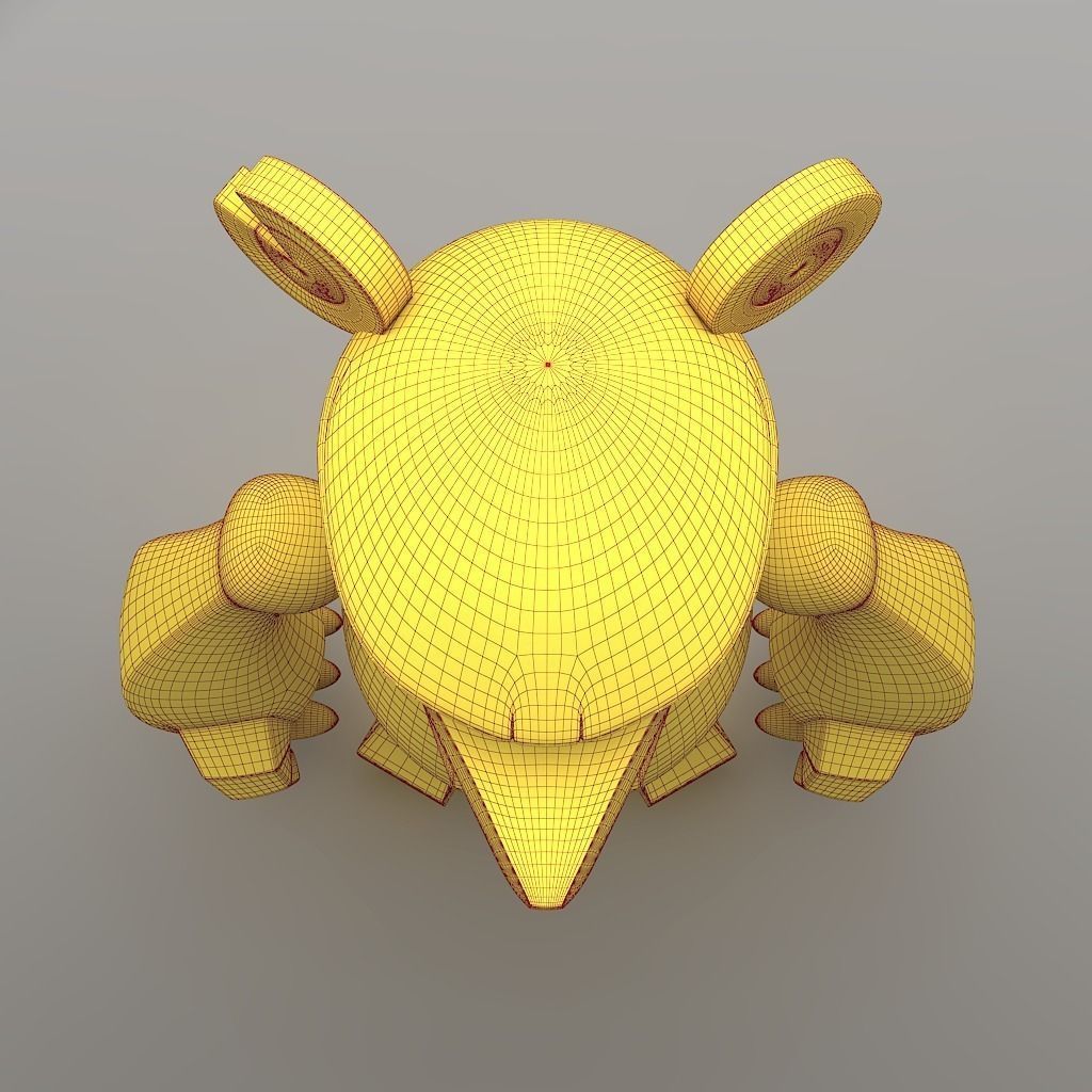 Knuckle Bear Toy 3D model_9