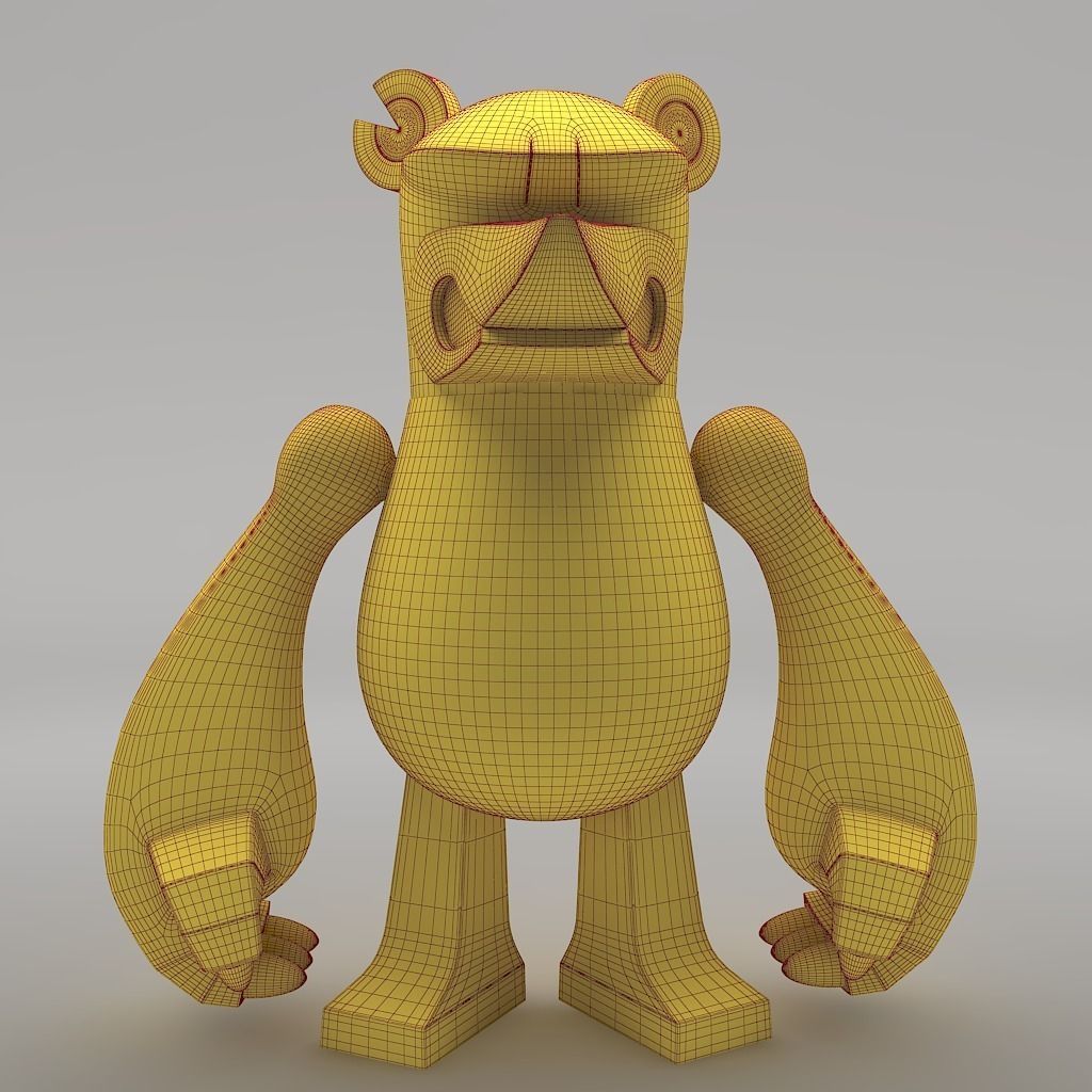 Knuckle Bear Toy 3D model_13