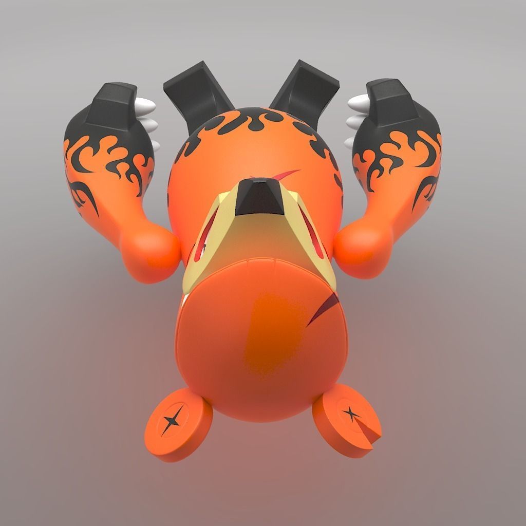 Knuckle Bear Toy 3D model_6