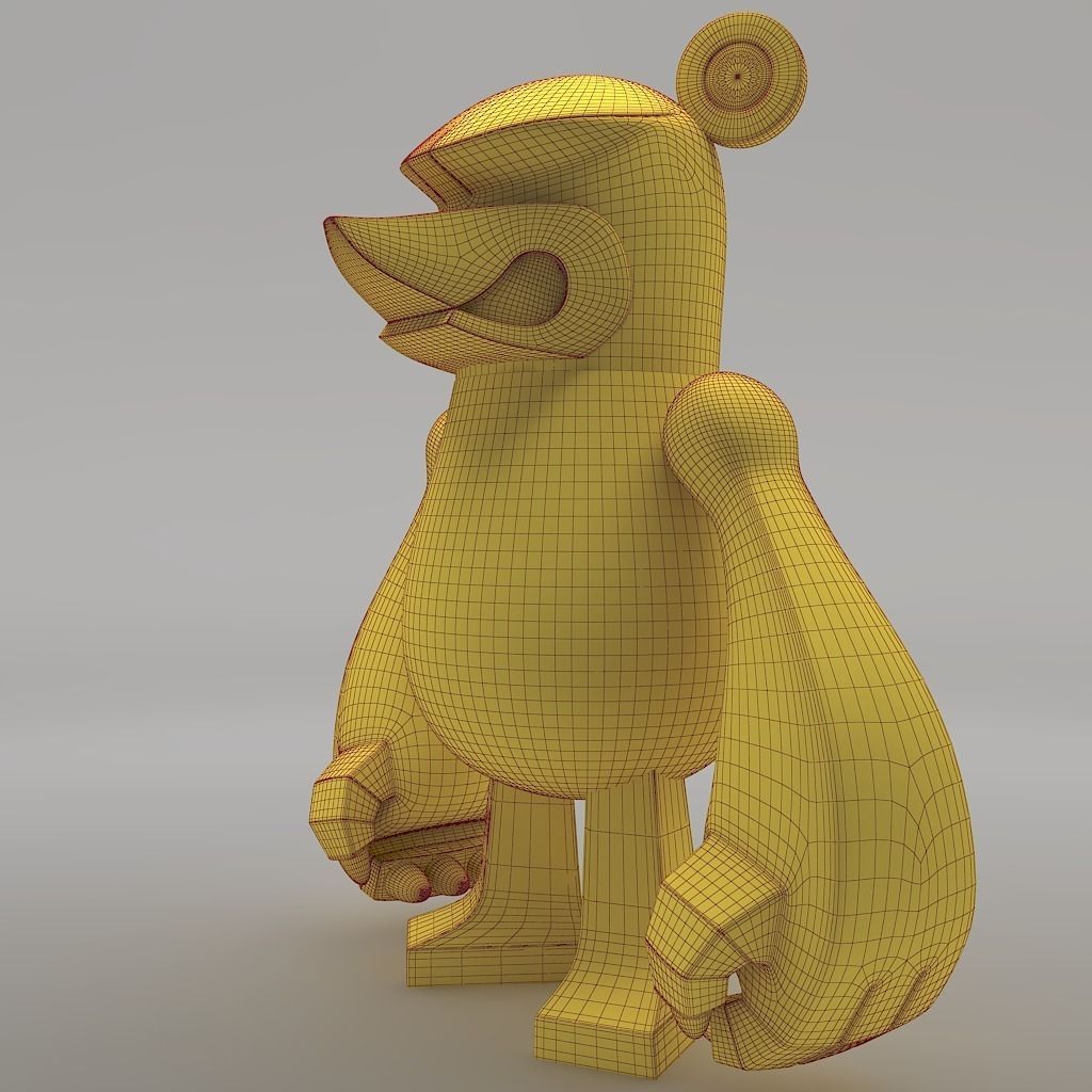 Knuckle Bear Toy 3D model_11
