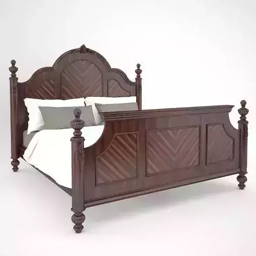 Farrington king size bed with classic ornament