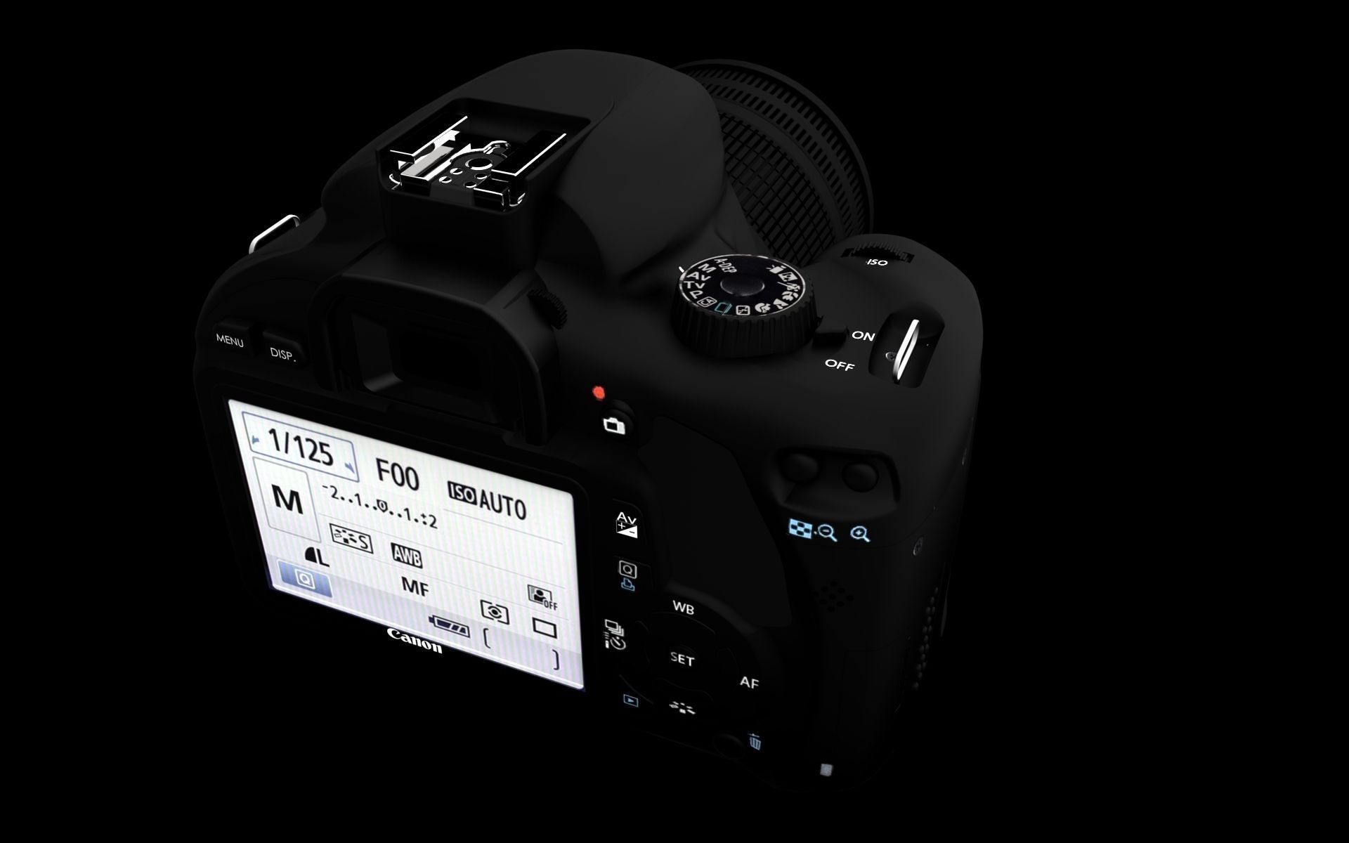 Canon EOS Rebel T2i 3D model_4