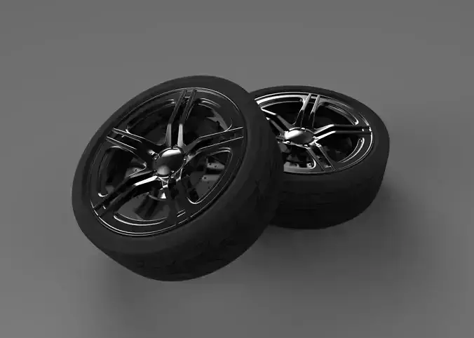 Wheel Assembly Free 3D model