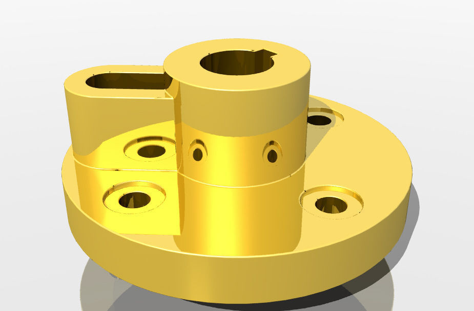 Crank DIsk Free 3D model_3
