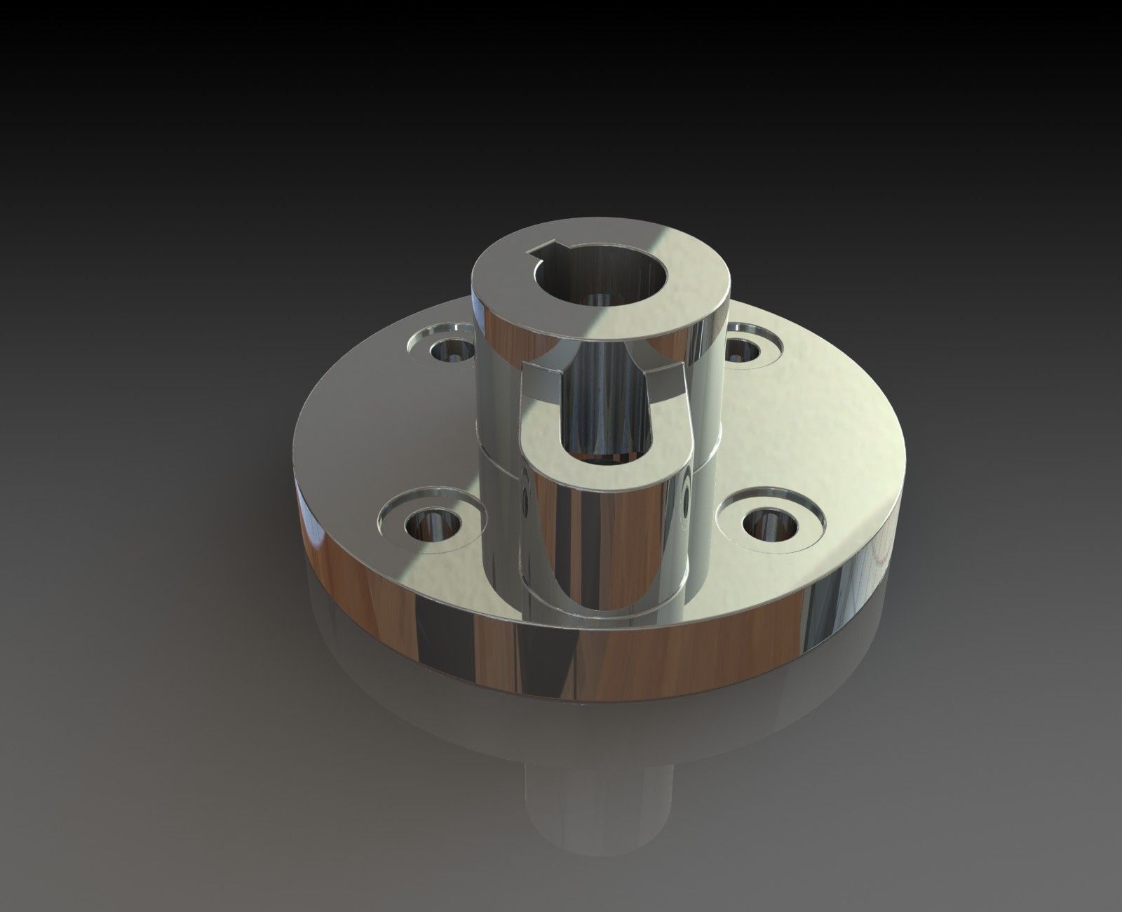 Crank DIsk Free 3D model_1