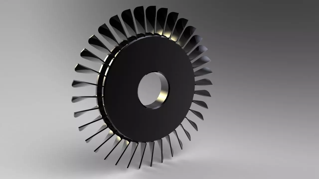 Compressor Blade Free 3D model