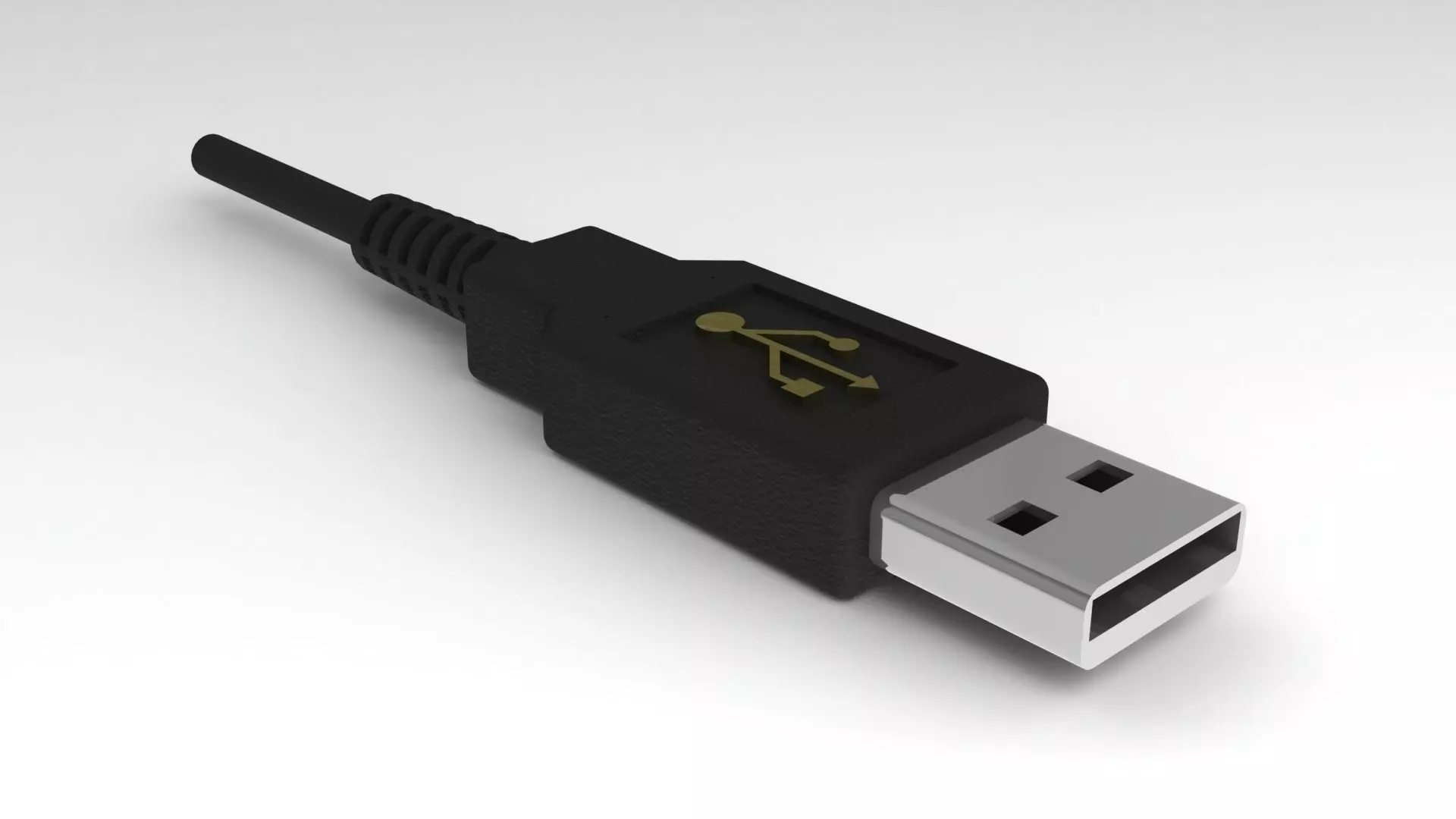 USB cable Free 3D model_0