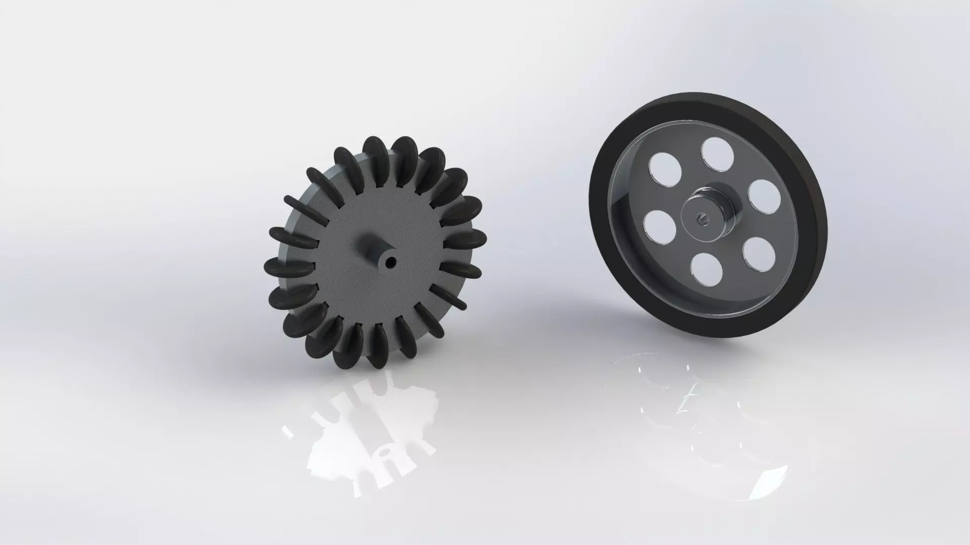 Robots Wheels Free 3D model