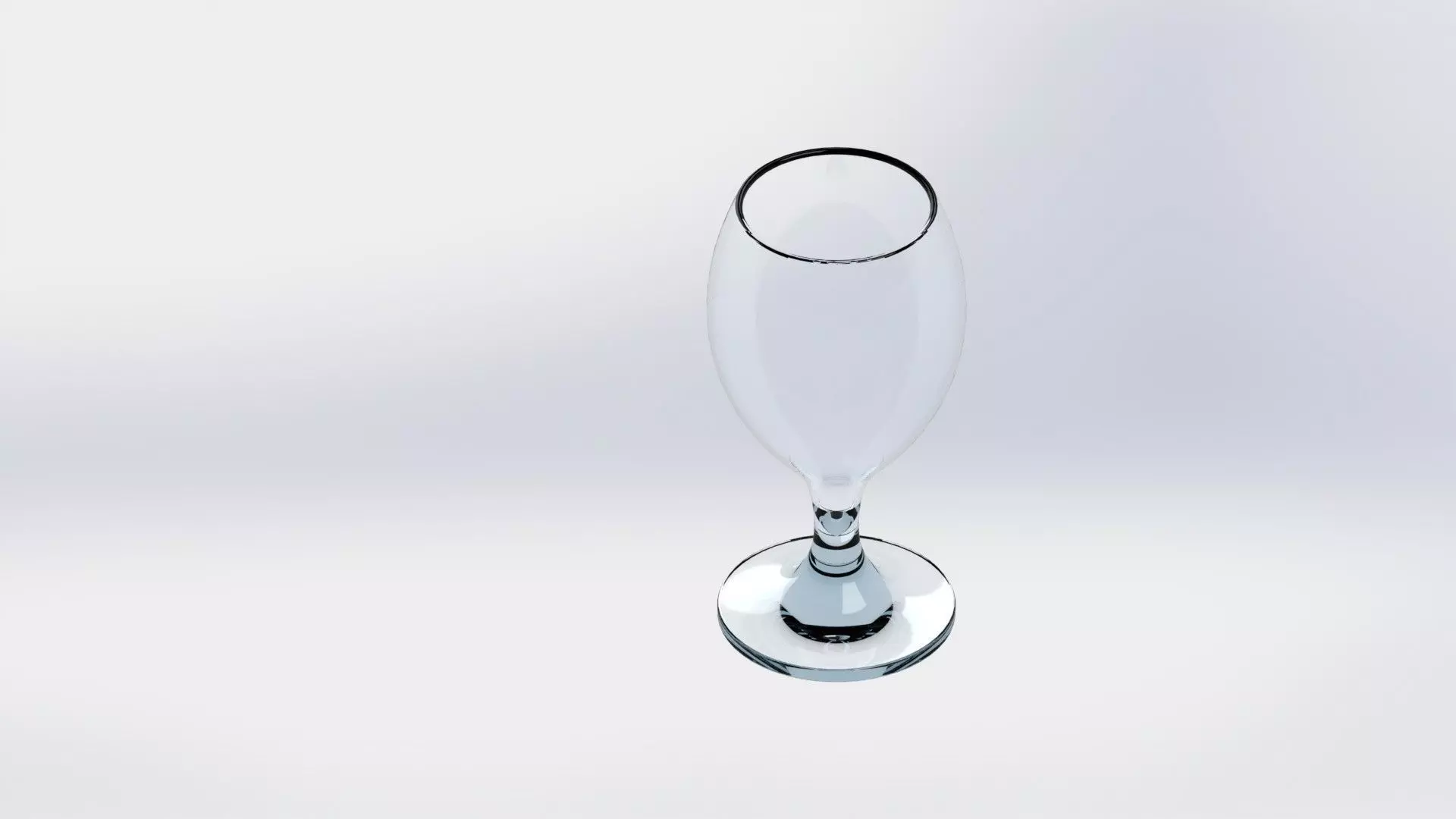 Glass champagne Free 3D model_0