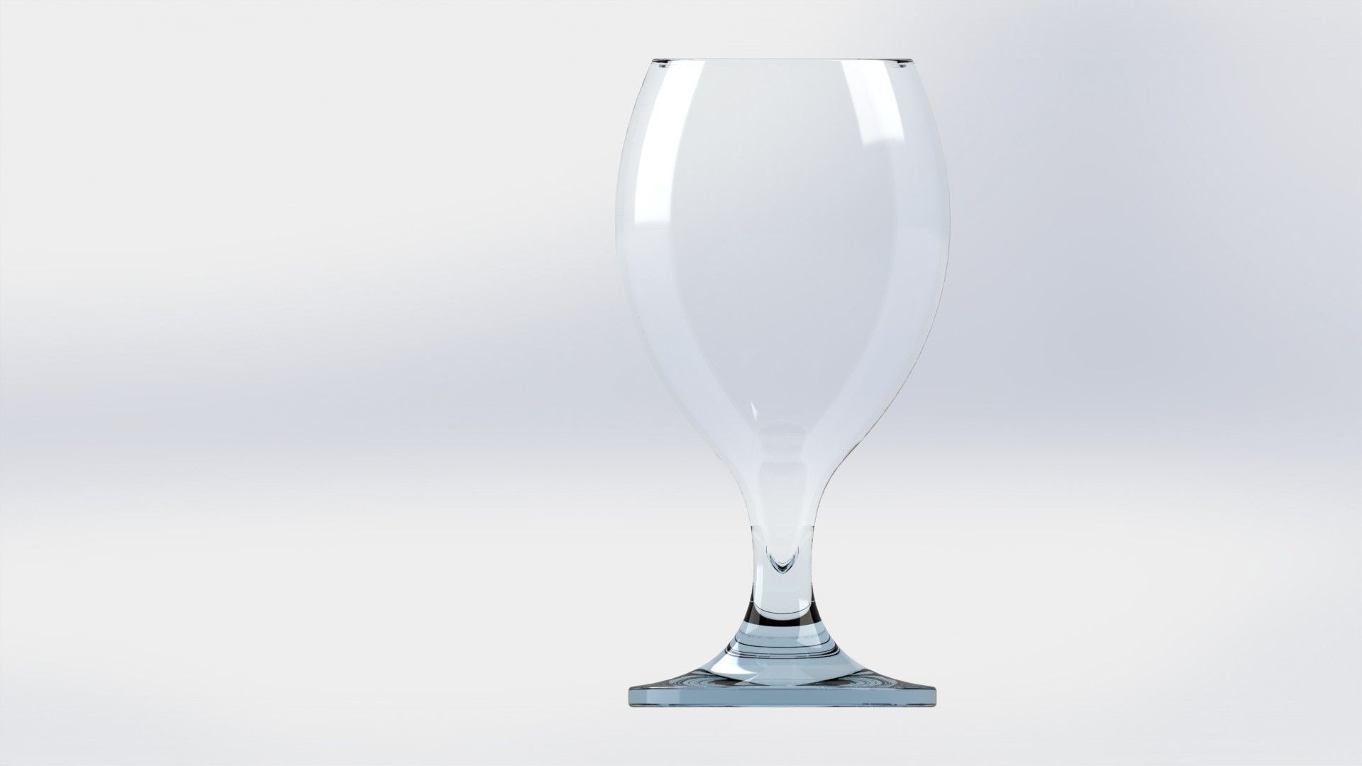 Glass champagne Free 3D model_1