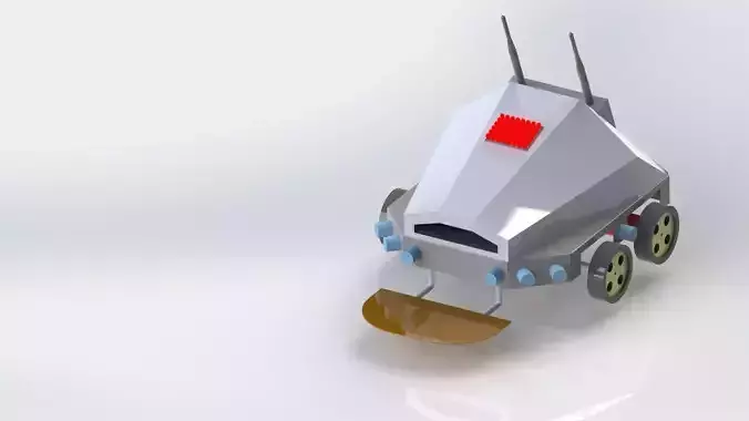 Automatic mine detection robot