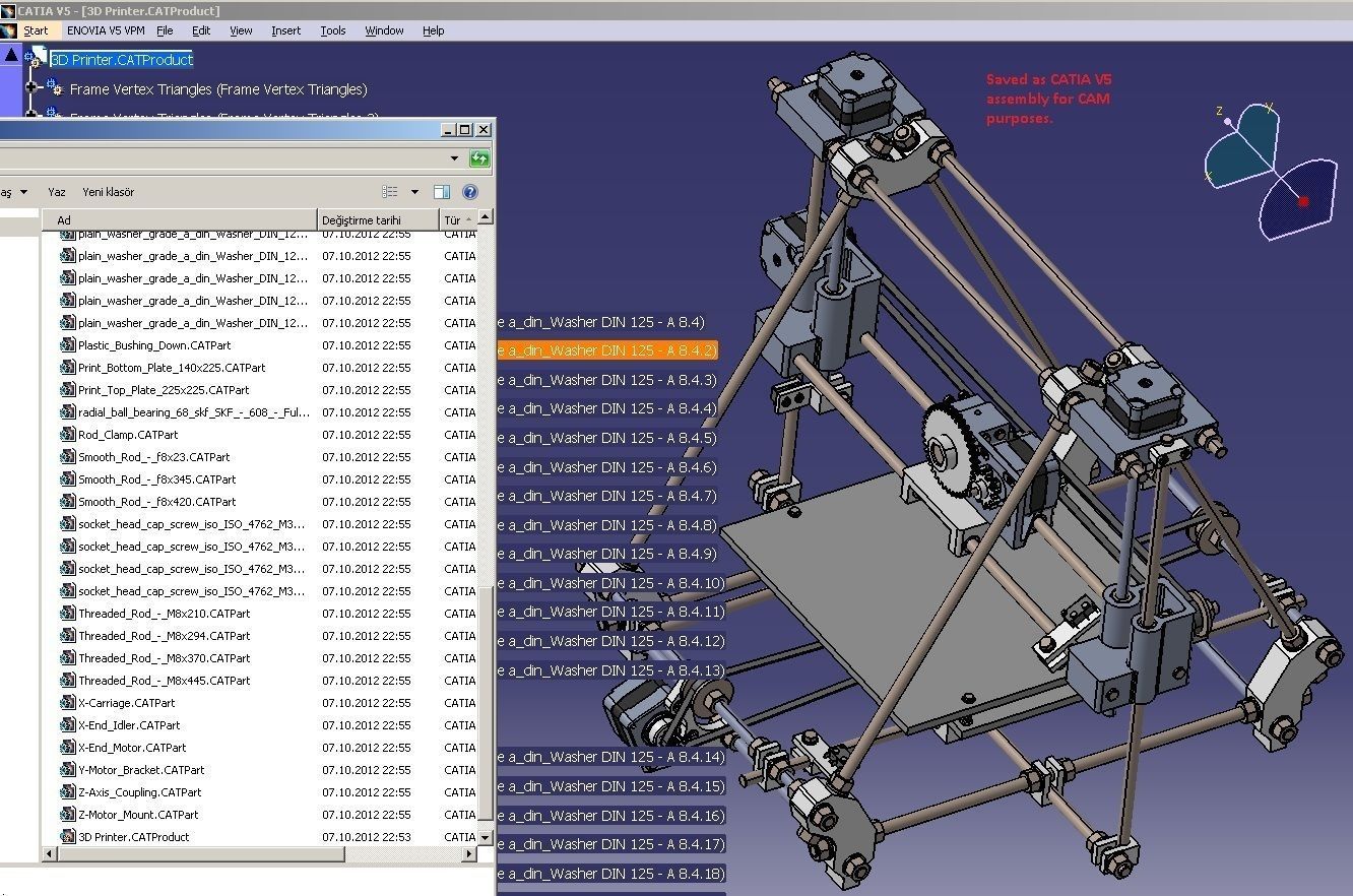 Modified Mendel Huxley Free 3D model_1