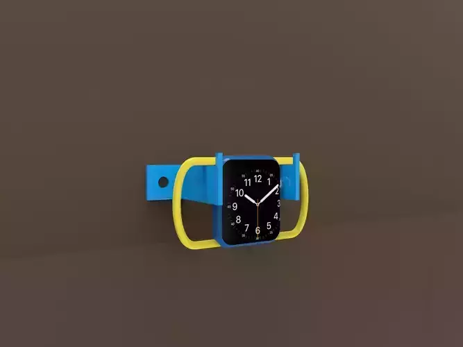 Apple wall watch holder 3D print model