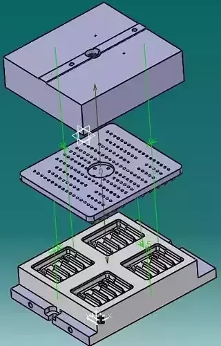 Thermoforming mold 2 Free 3D model