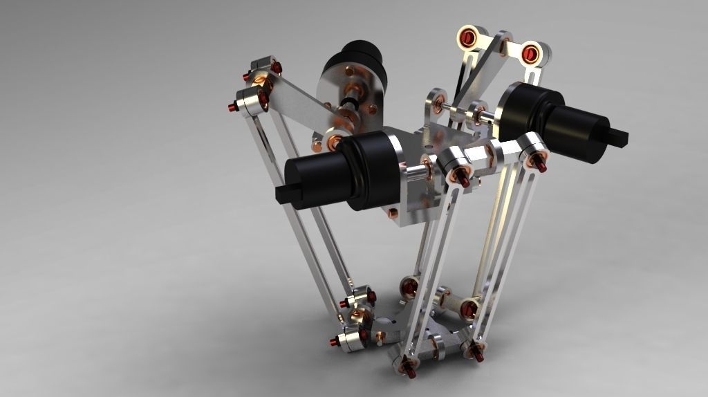 Delta Robot Free 3D model_1