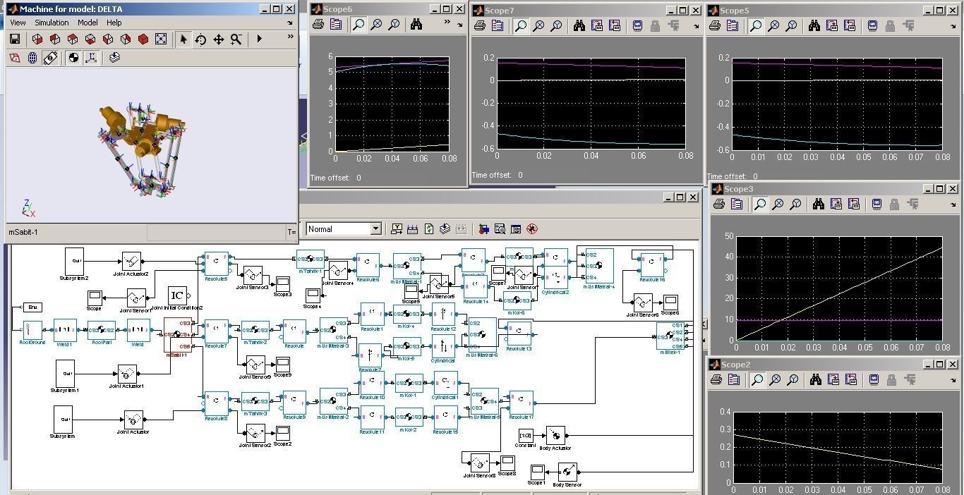 Delta Robot Free 3D model_6