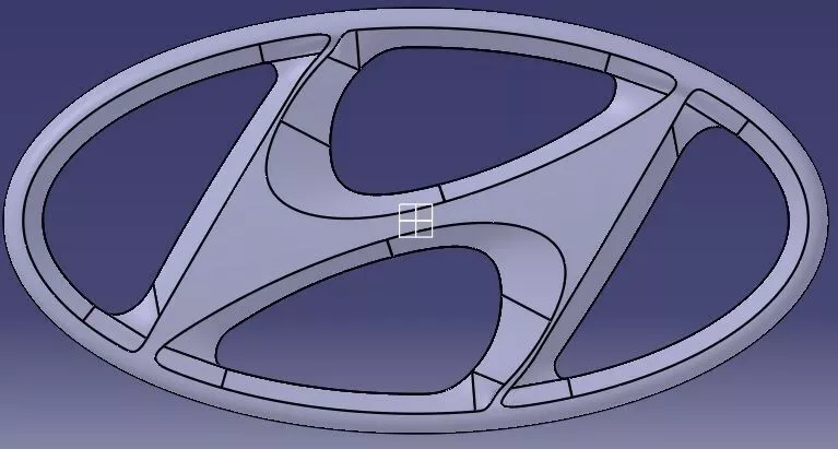 Logo hyundai Free 3D model