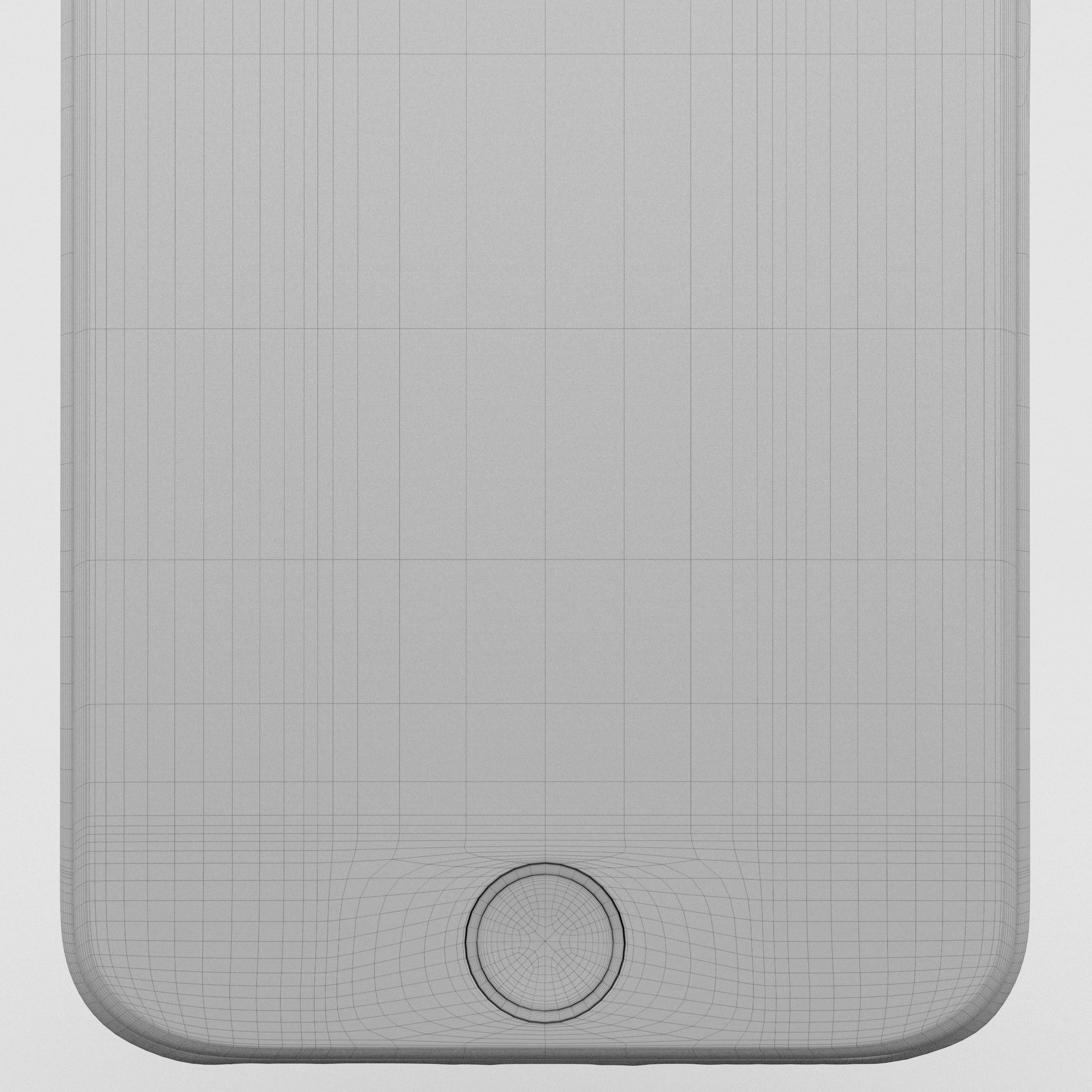 Iphone 6 Gold Low-poly 3D model_29