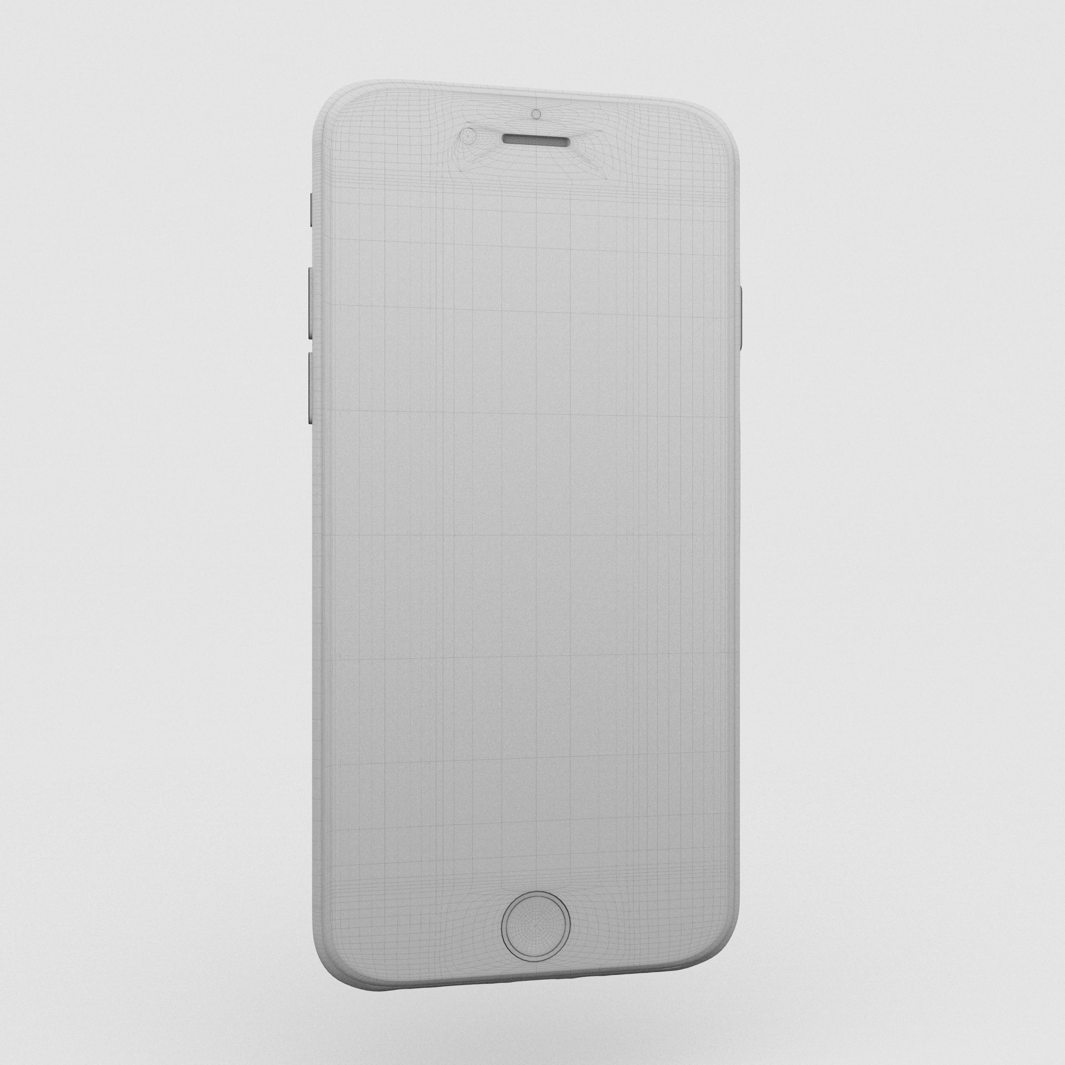 Iphone 6 Gold Low-poly 3D model_32