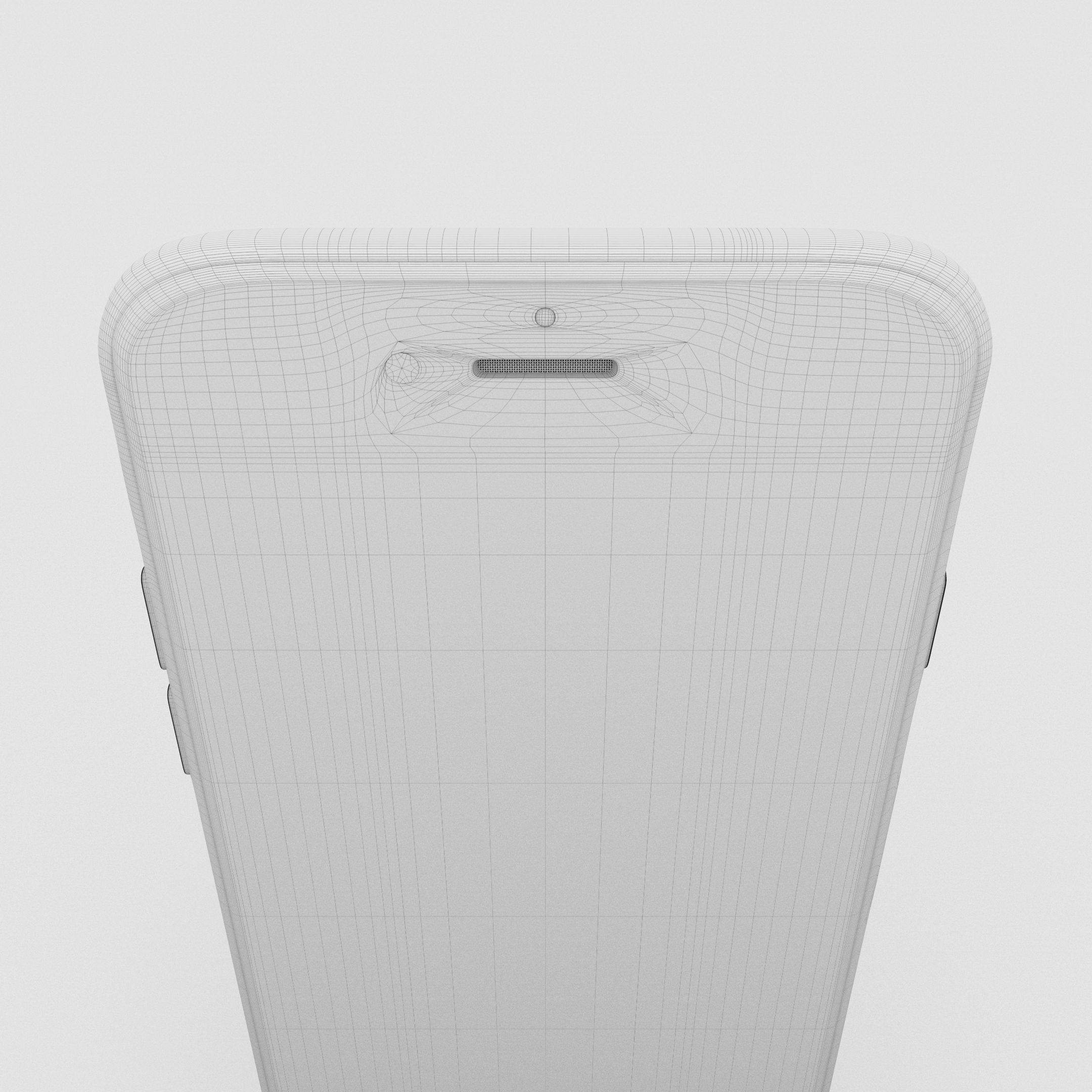 Iphone 6 Gold Low-poly 3D model_31