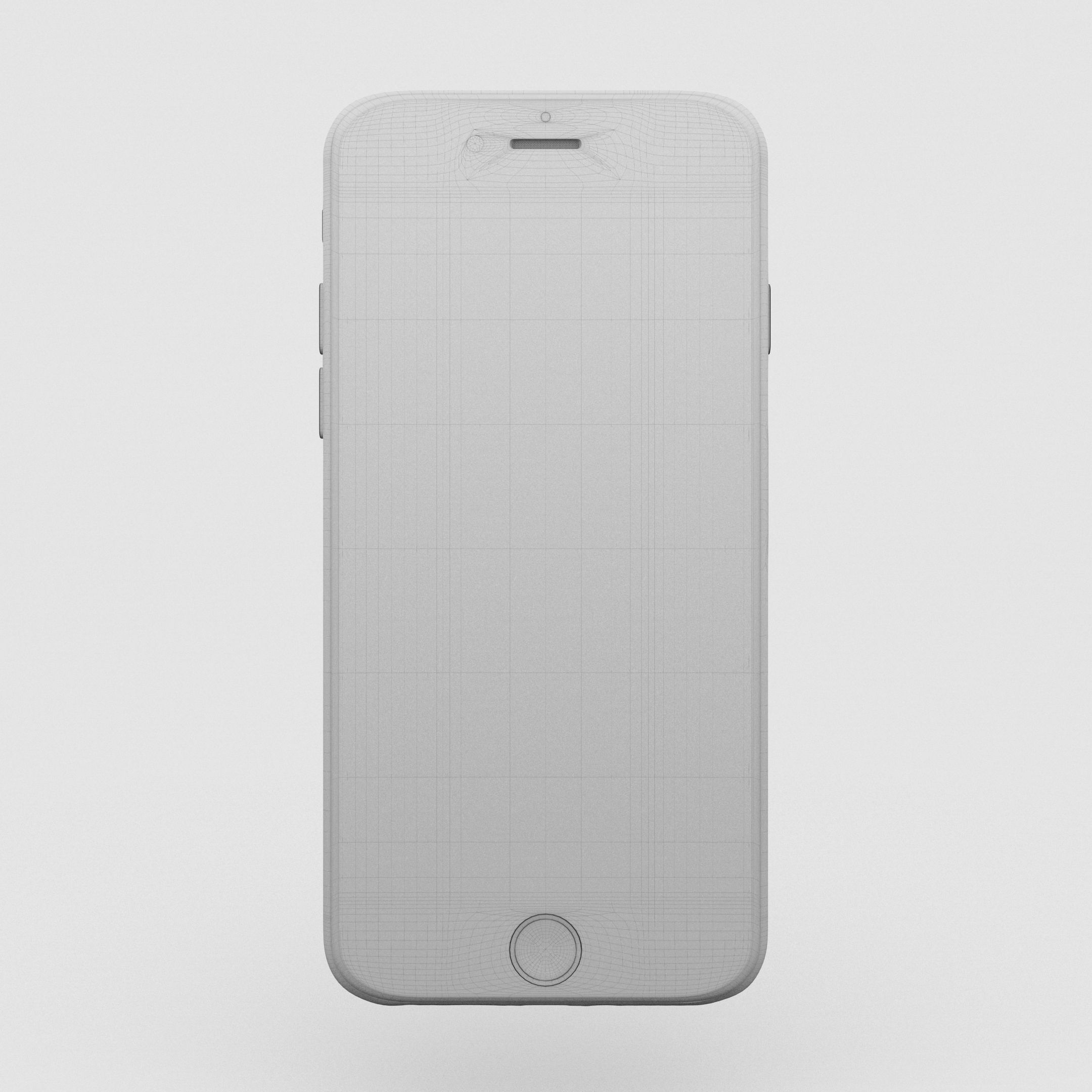 Iphone 6 Gold Low-poly 3D model_25