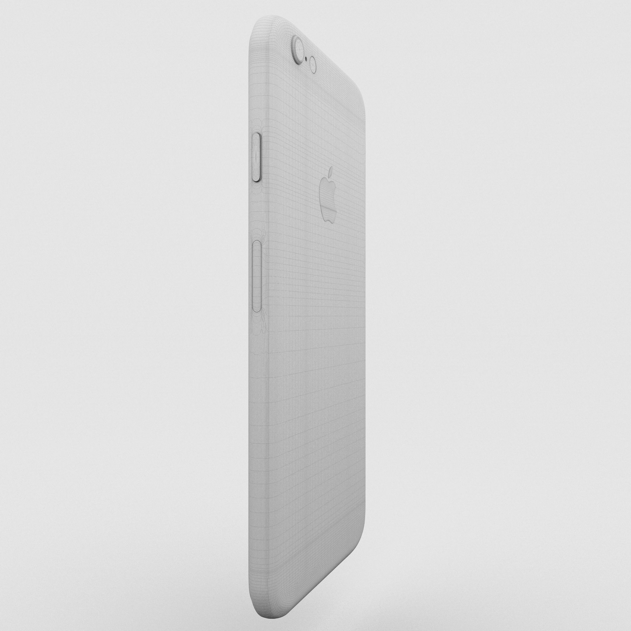 Iphone 6 Gold Low-poly 3D model_24