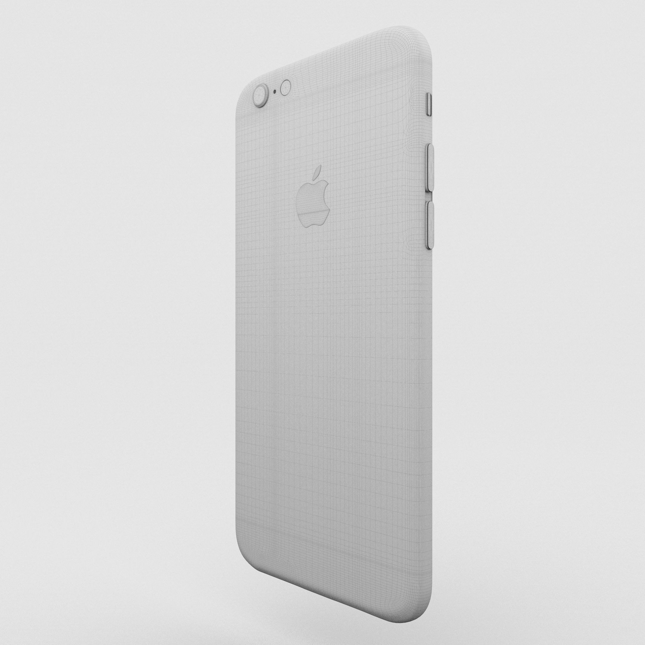 Iphone 6 Gold Low-poly 3D model_22