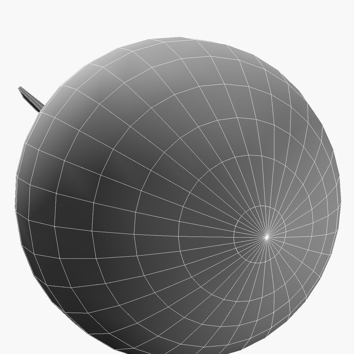 Bomb Jolly Roger scheme Low-poly 3D model_22