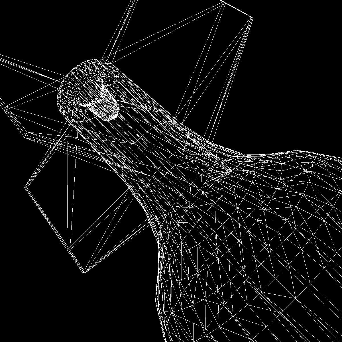 Bomb Jolly Roger scheme Low-poly 3D model_11