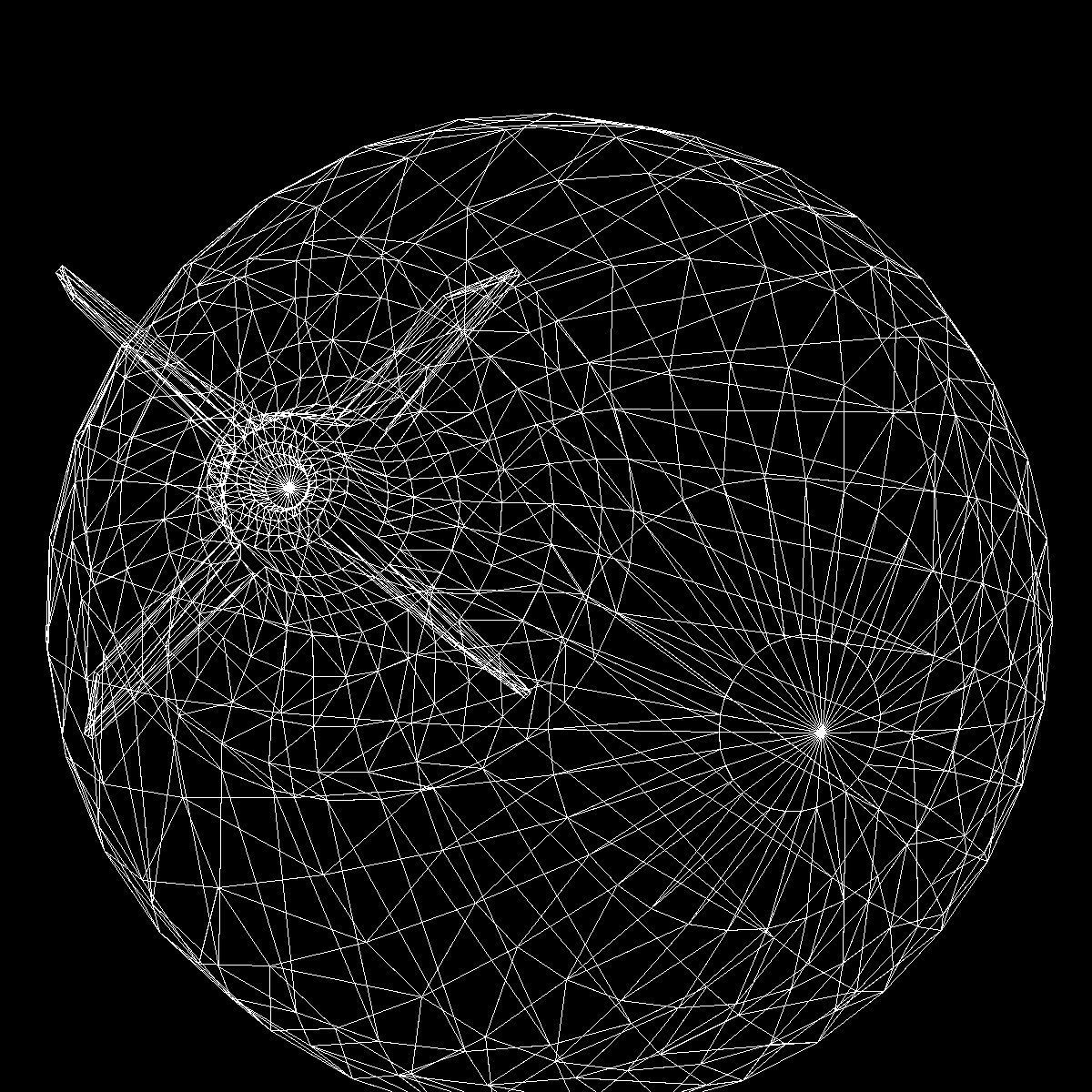 Bomb Jolly Roger scheme Low-poly 3D model_15