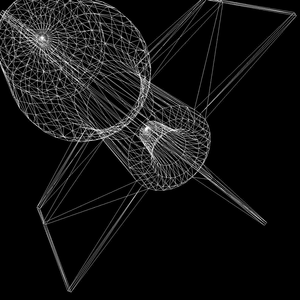 Bomb Jolly Roger scheme Low-poly 3D model_16