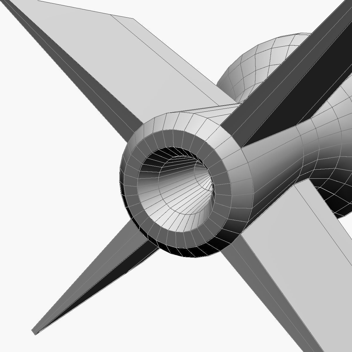 Bomb Jolly Roger scheme Low-poly 3D model_18