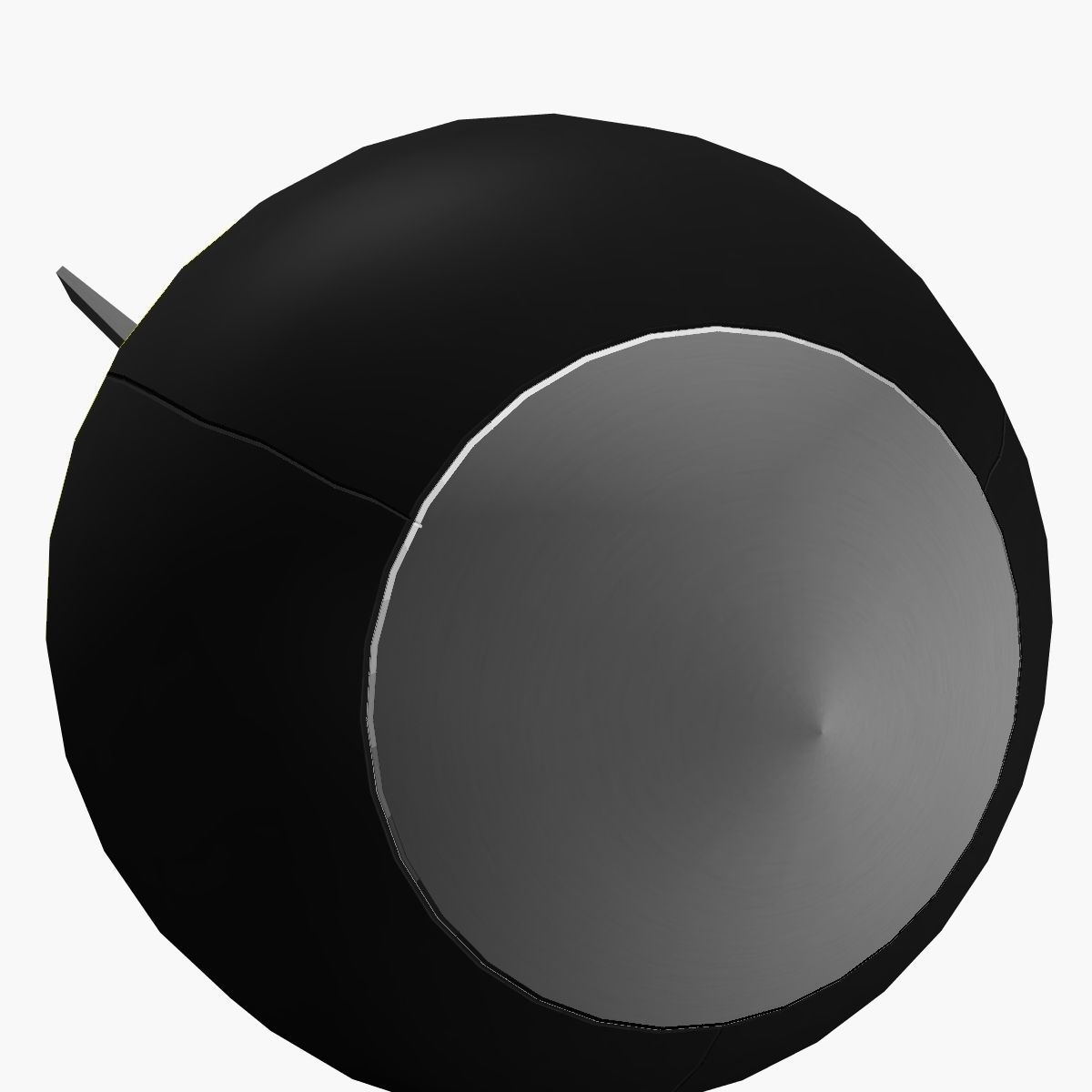 Bomb Jolly Roger scheme Low-poly 3D model_6