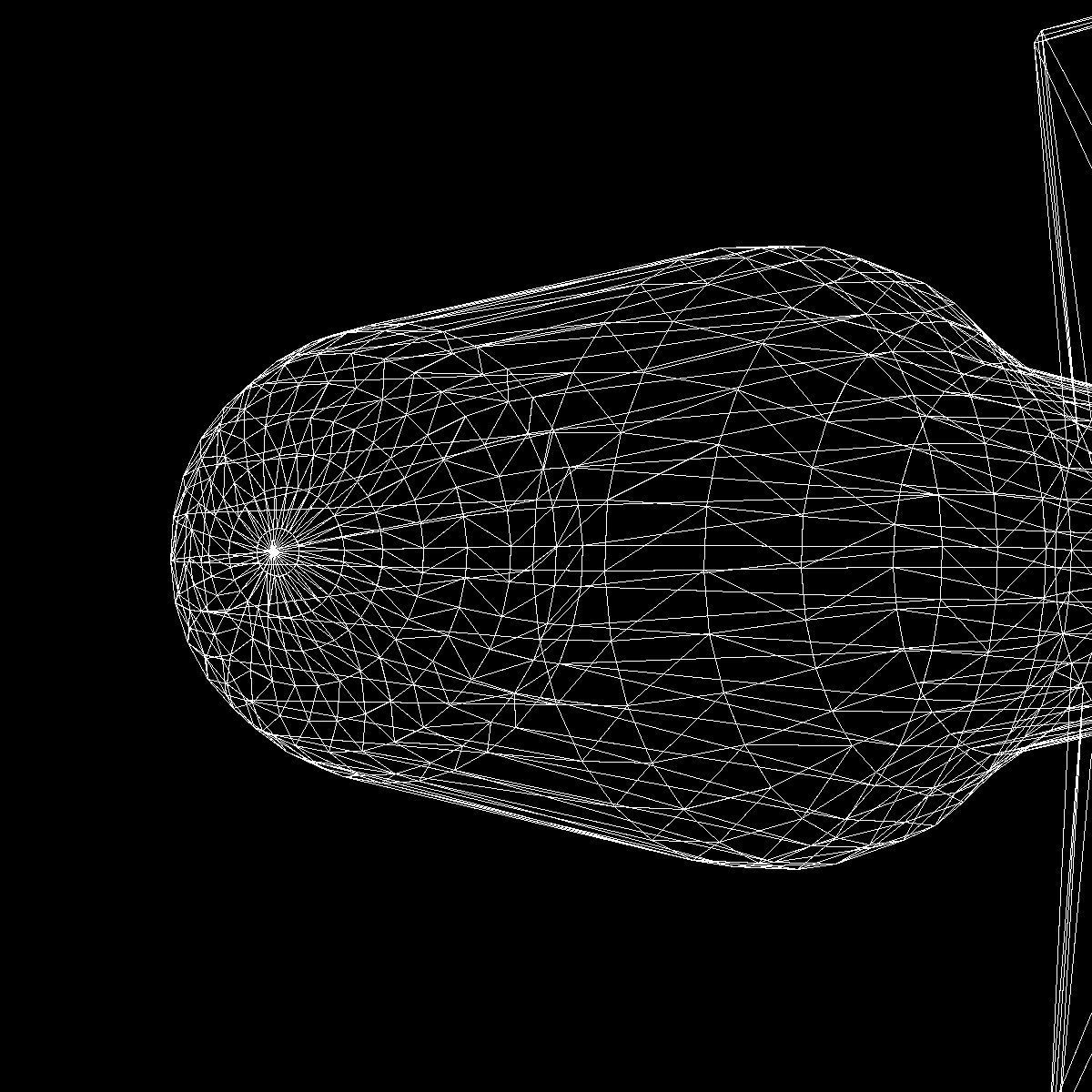 Bomb Jolly Roger scheme Low-poly 3D model_14