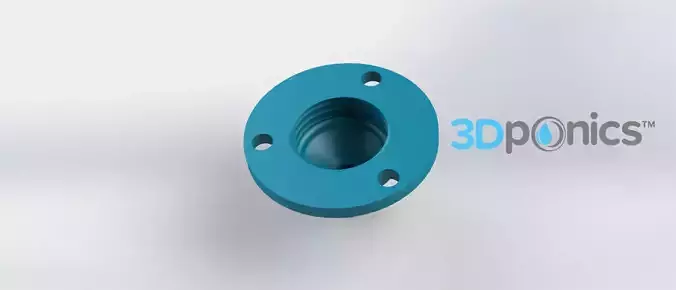 3-Hole Drip Nozzle 3-4 Inch - 3Dponics Drip Hydroponics Free 3D print model