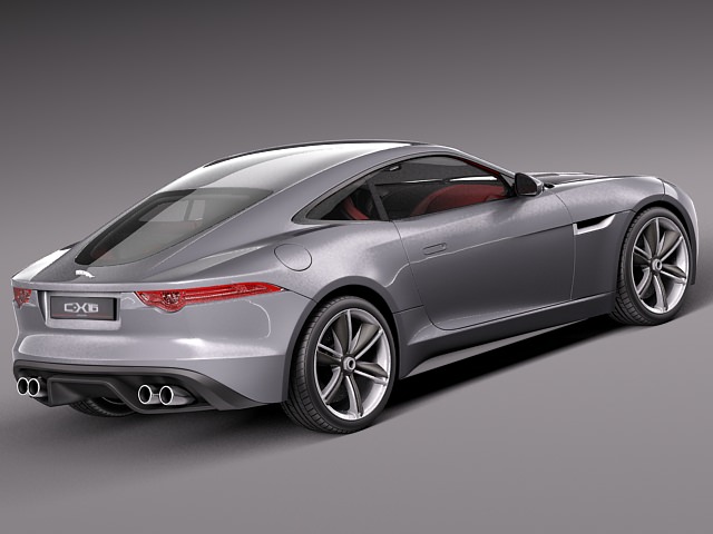 Jaguar f-type coupe C-X16 3D model_4