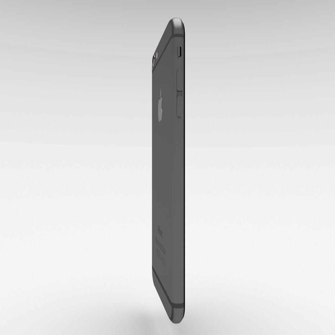 iPhone 6 Plus Space Grey Low-poly 3D model_18