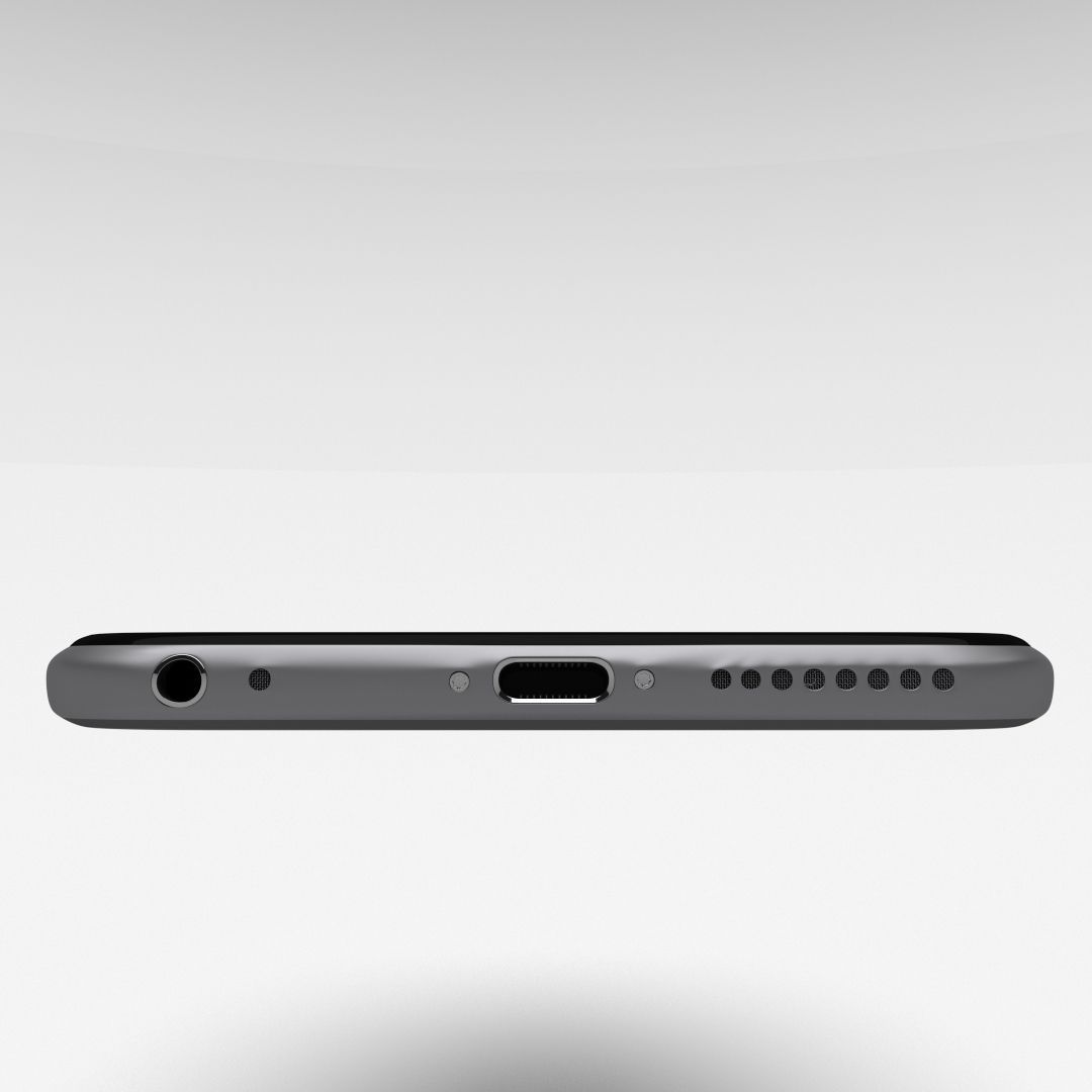 iPhone 6 Plus Space Grey Low-poly 3D model_29