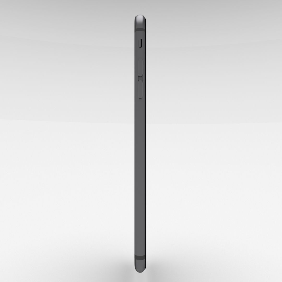 iPhone 6 Plus Space Grey Low-poly 3D model_16