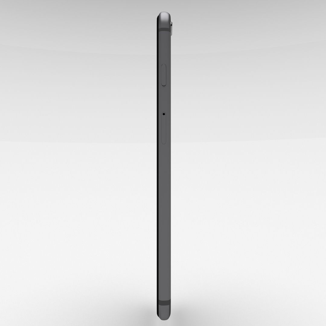 iPhone 6 Plus Space Grey Low-poly 3D model_12